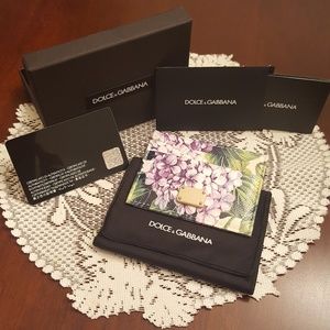 Dolce & Gabbana leather credit card holder